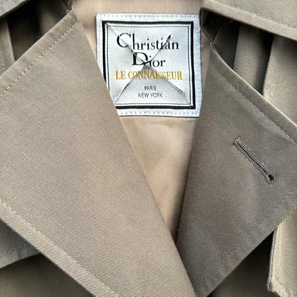 Vintage Christian Dior Classic Men’s Trench Coat - Picture 4 of 13